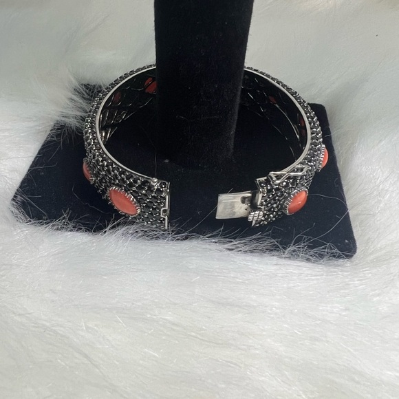 Rina Limor  Onix and Coral 🧡 Bangle - Picture 3 of 17